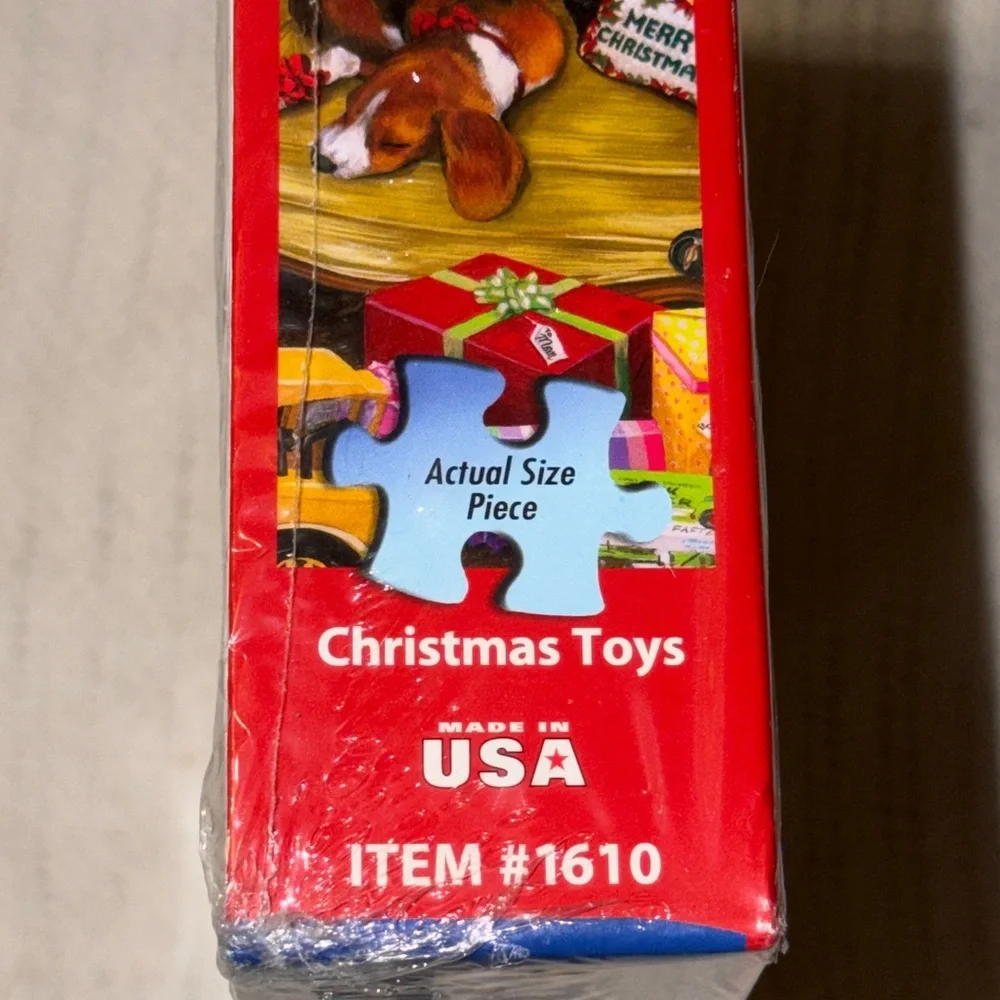 White Mountain Christmas “Christmas Toys” Puzzle - Festive Holiday Scene‎ NEW
